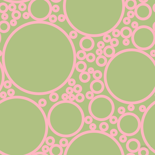 bubbles, circles, sponge, big, medium, small, 9 pixel line width, Light Pink and Caper circles bubbles sponge soap seamless tileable
