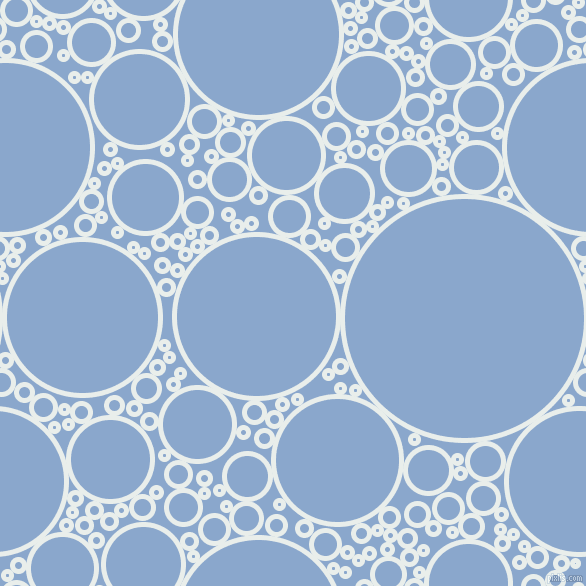 bubbles, circles, sponge, big, medium, small, 5 pixel line width, Lily White and Polo Blue circles bubbles sponge soap seamless tileable