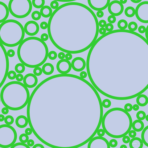 bubbles, circles, sponge, big, medium, small, 9 pixel line width, Lime Green and Periwinkle circles bubbles sponge soap seamless tileable