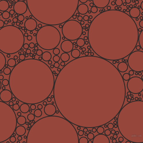 bubbles, circles, sponge, big, medium, small, 3 pixel line width, Livid Brown and Mojo circles bubbles sponge soap seamless tileable