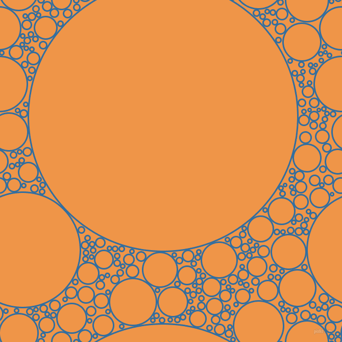 bubbles, circles, sponge, big, medium, small, 3 pixel line width, Lochmara and Sea Buckthorn circles bubbles sponge soap seamless tileable