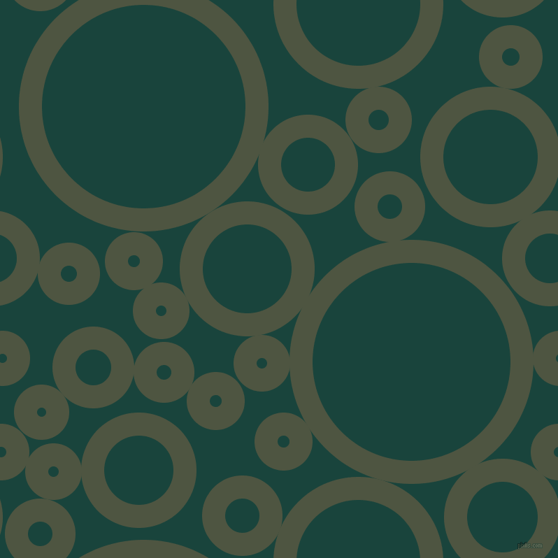 bubbles, circles, sponge, big, medium, small, 33 pixel line width, Lunar Green and Deep Teal circles bubbles sponge soap seamless tileable