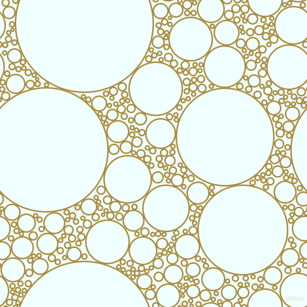 bubbles, circles, sponge, big, medium, small, 3 pixel line width, Luxor Gold and Azure circles bubbles sponge soap seamless tileable