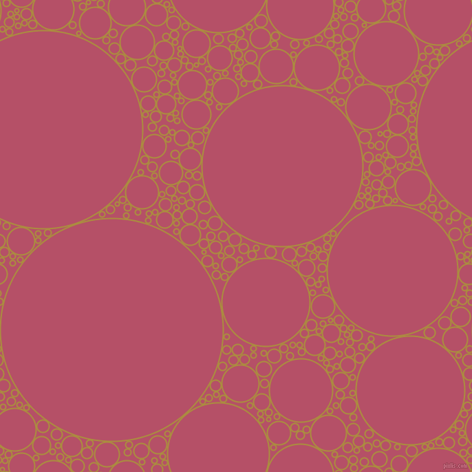 bubbles, circles, sponge, big, medium, small, 2 pixel line width, Luxor Gold and Blush circles bubbles sponge soap seamless tileable