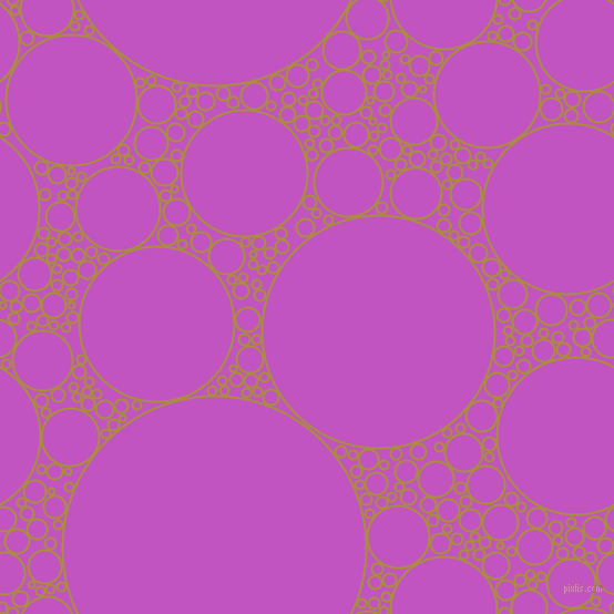 bubbles, circles, sponge, big, medium, small, 2 pixel line width, Luxor Gold and Fuchsia circles bubbles sponge soap seamless tileable