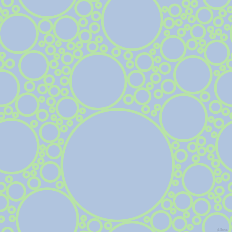 bubbles, circles, sponge, big, medium, small, 9 pixel line width, Madang and Light Steel Blue circles bubbles sponge soap seamless tileable