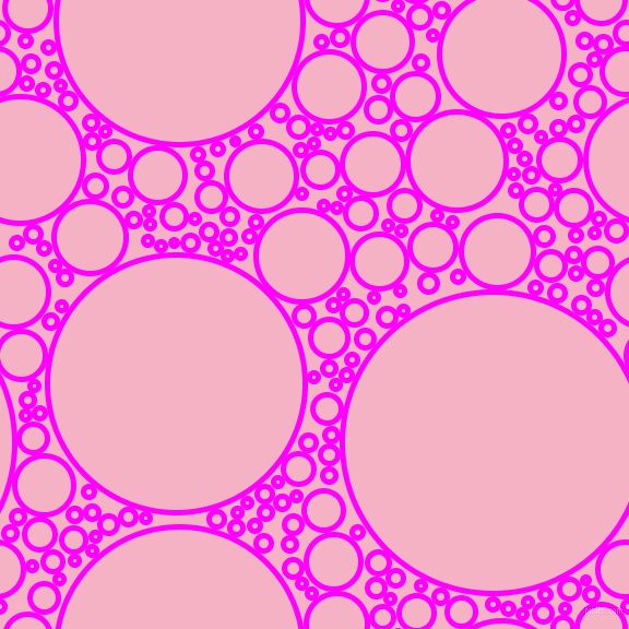 bubbles, circles, sponge, big, medium, small, 5 pixel line width, Magenta and Cupid circles bubbles sponge soap seamless tileable