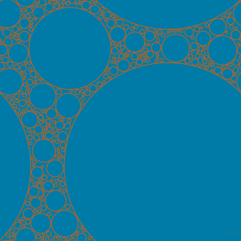 bubbles, circles, sponge, big, medium, small, 3 pixel line width, Mai Tai and Cerulean circles bubbles sponge soap seamless tileable