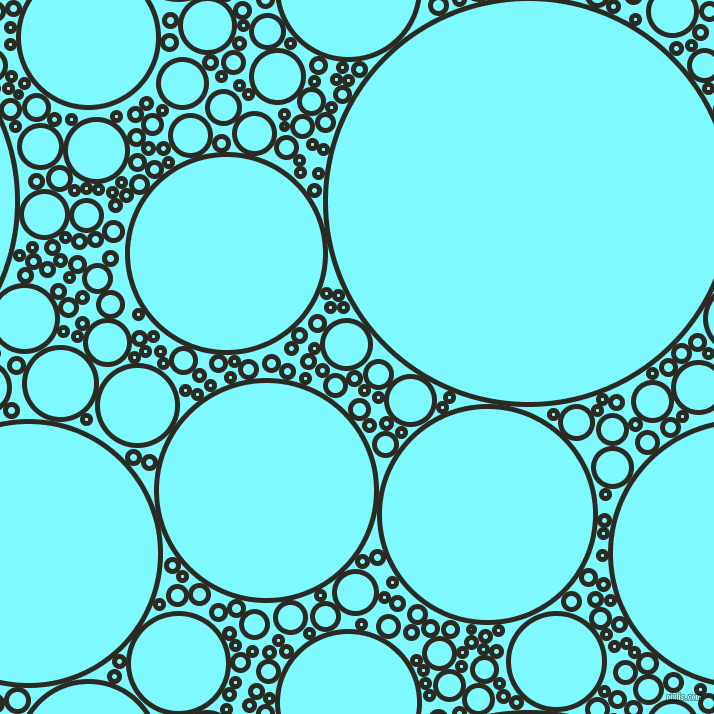 bubbles, circles, sponge, big, medium, small, 5 pixel line width, Maire and Electric Blue circles bubbles sponge soap seamless tileable