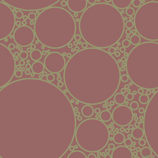bubbles, circles, sponge, big, medium, small, 5 pixel line width, Malachite Green and Copper Rose circles bubbles sponge soap seamless tileable