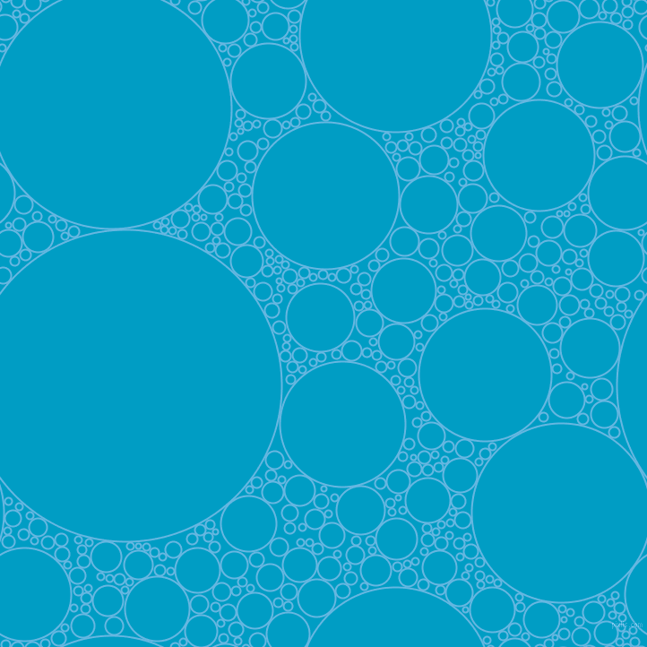 bubbles, circles, sponge, big, medium, small, 2 pixel line width, Malibu and Pacific Blue circles bubbles sponge soap seamless tileable