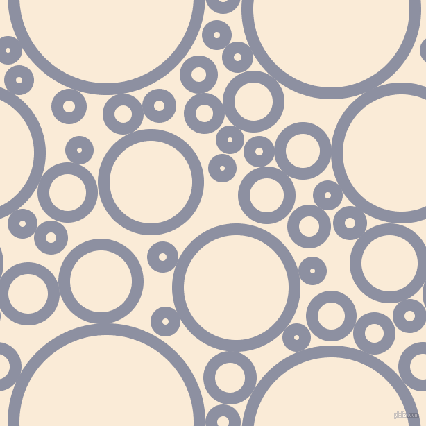bubbles, circles, sponge, big, medium, small, 17 pixel line width, Manatee and Antique White circles bubbles sponge soap seamless tileable
