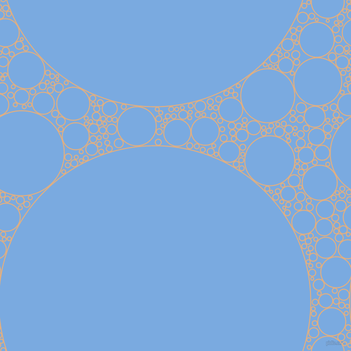 bubbles, circles, sponge, big, medium, small, 2 pixel line width, Manhattan and Jordy Blue circles bubbles sponge soap seamless tileable