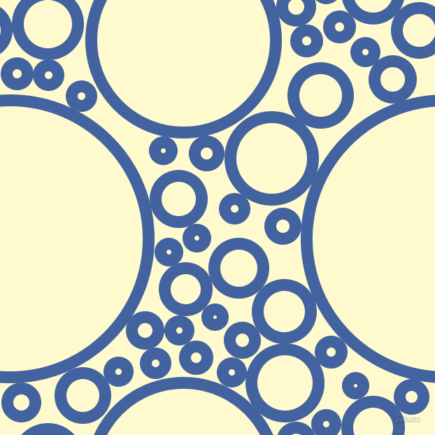 bubbles, circles, sponge, big, medium, small, 17 pixel line width, Mariner and Lemon Chiffon circles bubbles sponge soap seamless tileable