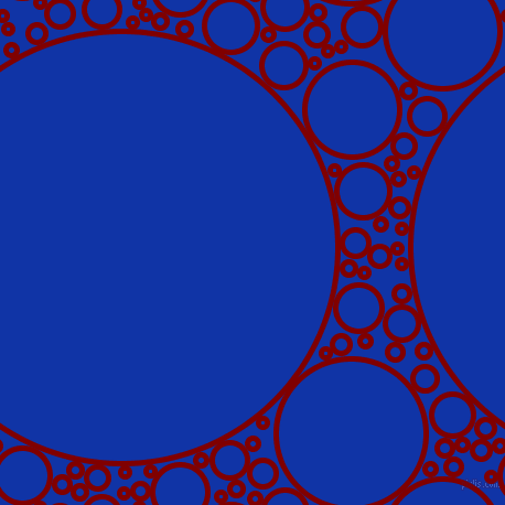 bubbles, circles, sponge, big, medium, small, 5 pixel line width, Maroon and Egyptian Blue circles bubbles sponge soap seamless tileable