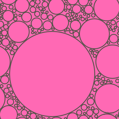 bubbles, circles, sponge, big, medium, small, 3 pixel line width, Masala and Hot Pink circles bubbles sponge soap seamless tileable