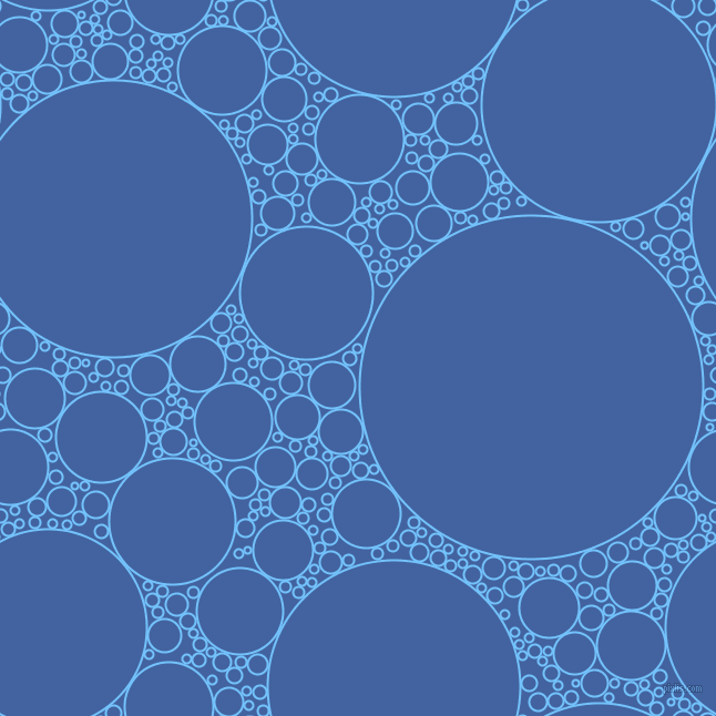 bubbles, circles, sponge, big, medium, small, 2 pixel line width, Maya Blue and Mariner circles bubbles sponge soap seamless tileable