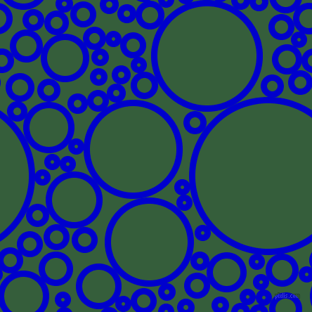bubbles, circles, sponge, big, medium, small, 9 pixel line width, Medium Blue and Hunter Green circles bubbles sponge soap seamless tileable