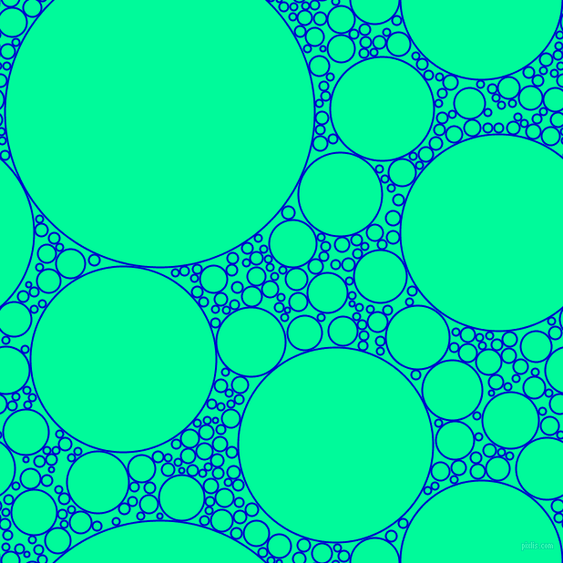 bubbles, circles, sponge, big, medium, small, 2 pixel line width, Medium Blue and Medium Spring Green circles bubbles sponge soap seamless tileable