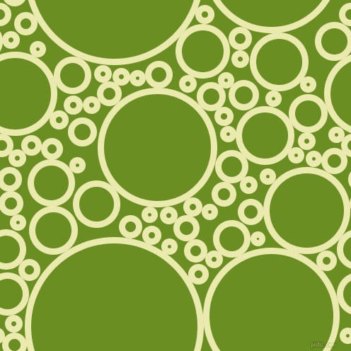 bubbles, circles, sponge, big, medium, small, 9 pixel line width, Medium Goldenrod and Olive Drab circles bubbles sponge soap seamless tileable