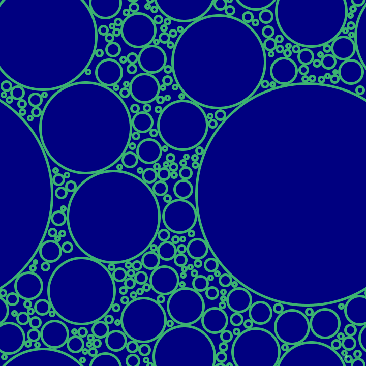 bubbles, circles, sponge, big, medium, small, 5 pixel line width, Medium Sea Green and Navy circles bubbles sponge soap seamless tileable