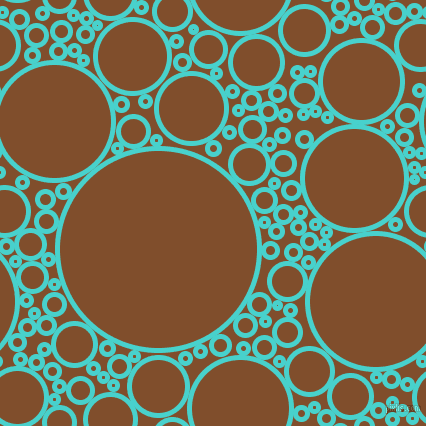 bubbles, circles, sponge, big, medium, small, 5 pixel line width, Medium Turquoise and Korma circles bubbles sponge soap seamless tileable