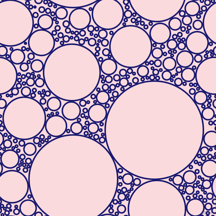 bubbles, circles, sponge, big, medium, small, 5 pixel line width, Midnight Blue and Pale Pink circles bubbles sponge soap seamless tileable
