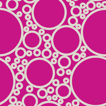 bubbles, circles, sponge, big, medium, small, 9 pixel line width, Milk White and Medium Violet Red circles bubbles sponge soap seamless tileable