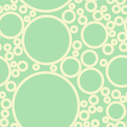bubbles, circles, sponge, big, medium, small, 9 pixel line width, Mimosa and Celadon circles bubbles sponge soap seamless tileable