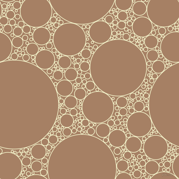 bubbles, circles, sponge, big, medium, small, 2 pixel line width, Mimosa and Medium Wood circles bubbles sponge soap seamless tileable