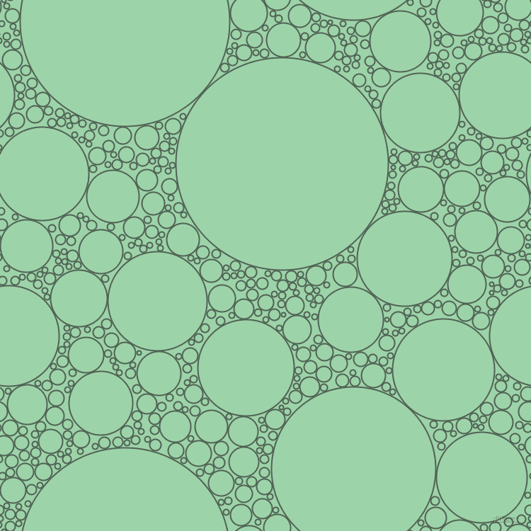 bubbles, circles, sponge, big, medium, small, 2 pixel line width, Mineral Green and Chinook circles bubbles sponge soap seamless tileable