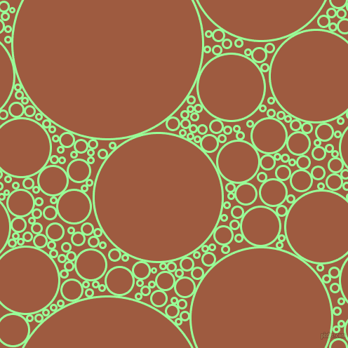bubbles, circles, sponge, big, medium, small, 3 pixel line width, Mint Green and Sepia circles bubbles sponge soap seamless tileable