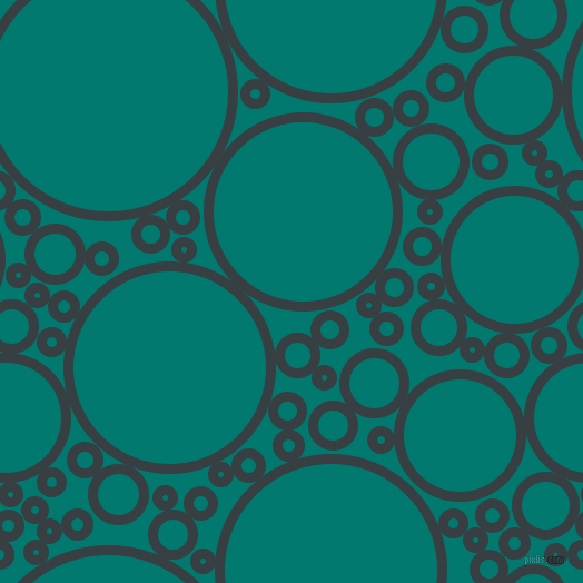 bubbles, circles, sponge, big, medium, small, 9 pixel line width, Mirage and Pine Green circles bubbles sponge soap seamless tileable