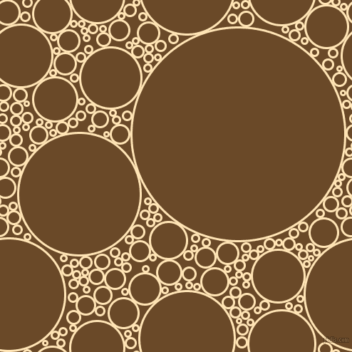 bubbles, circles, sponge, big, medium, small, 3 pixel line width, Moccasin and Cafe Royale circles bubbles sponge soap seamless tileable