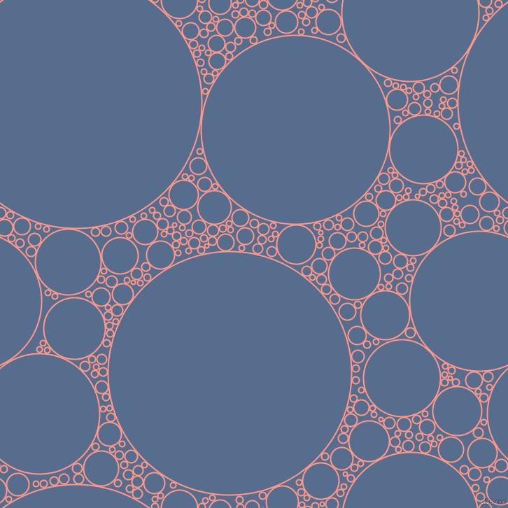 bubbles, circles, sponge, big, medium, small, 2 pixel line width, Mona Lisa and Kashmir Blue circles bubbles sponge soap seamless tileable