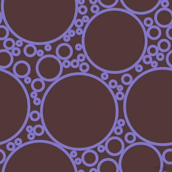 bubbles, circles, sponge, big, medium, small, 9 pixel line width, Moody Blue and Cocoa Bean circles bubbles sponge soap seamless tileable