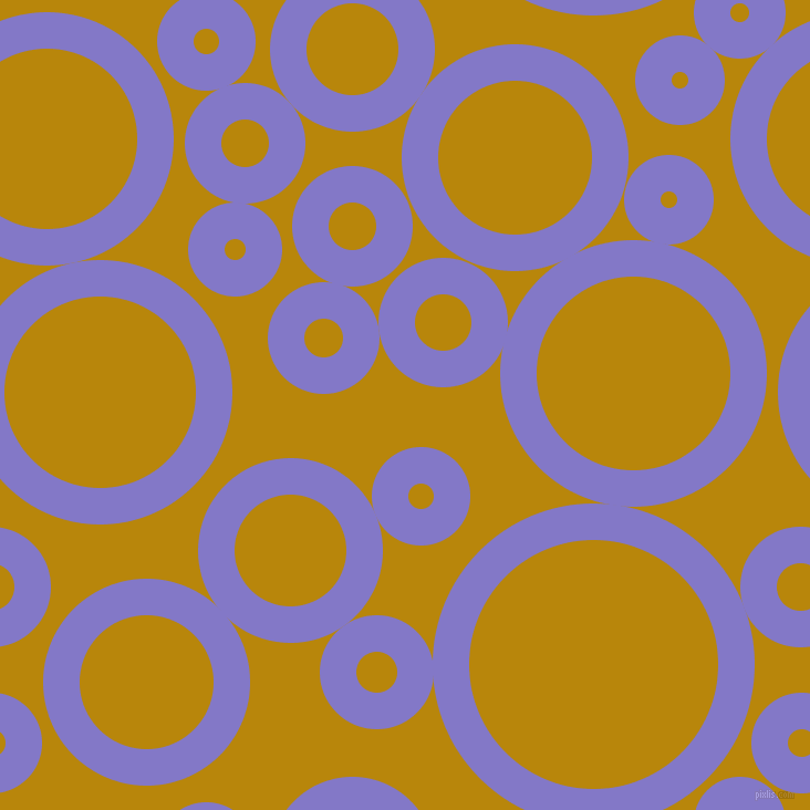 bubbles, circles, sponge, big, medium, small, 33 pixel line width, Moody Blue and Dark Goldenrod circles bubbles sponge soap seamless tileable