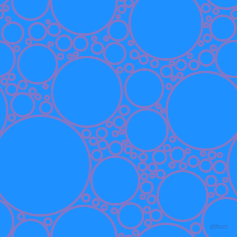 bubbles, circles, sponge, big, medium, small, 5 pixel line width, Moody Blue and Dodger Blue circles bubbles sponge soap seamless tileable