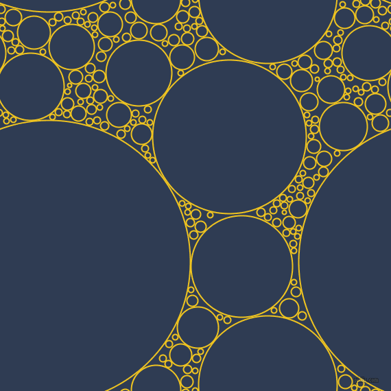 bubbles, circles, sponge, big, medium, small, 2 pixel line width, Moon Yellow and Biscay circles bubbles sponge soap seamless tileable