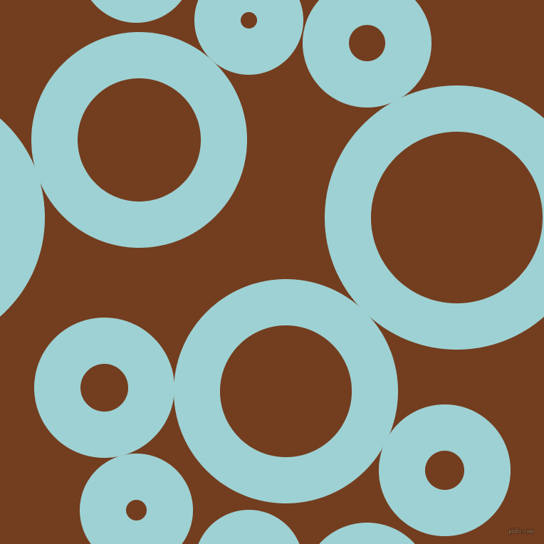 bubbles, circles, sponge, big, medium, small, 65 pixel line width, Morning Glory and Peru Tan circles bubbles sponge soap seamless tileable