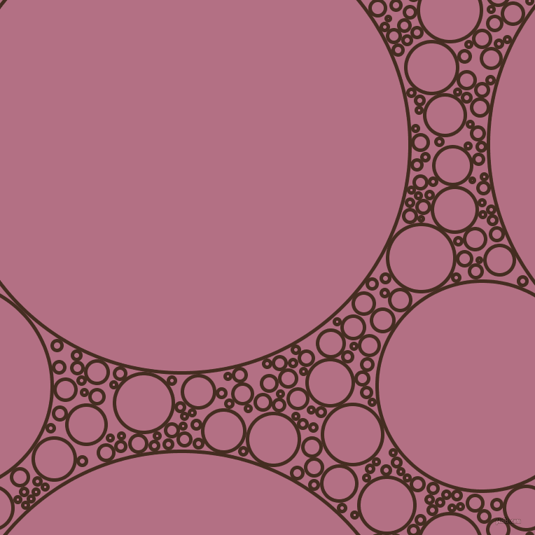 bubbles, circles, sponge, big, medium, small, 5 pixel line width, Morocco Brown and Tapestry circles bubbles sponge soap seamless tileable