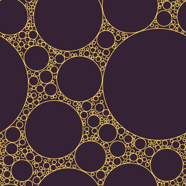 bubbles, circles, sponge, big, medium, small, 2 pixel line width, Mustard and Mardi Gras circles bubbles sponge soap seamless tileable