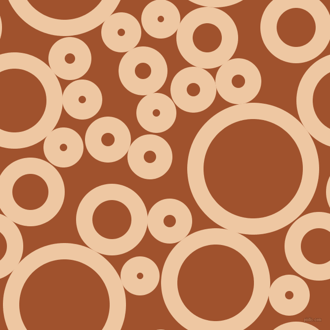 bubbles, circles, sponge, big, medium, small, 33 pixel line width, Negroni and Sienna circles bubbles sponge soap seamless tileable