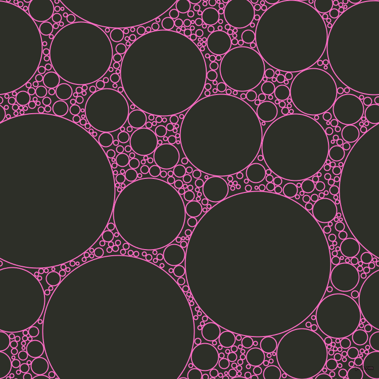 bubbles, circles, sponge, big, medium, small, 2 pixel line width, Neon Pink and Eternity circles bubbles sponge soap seamless tileable