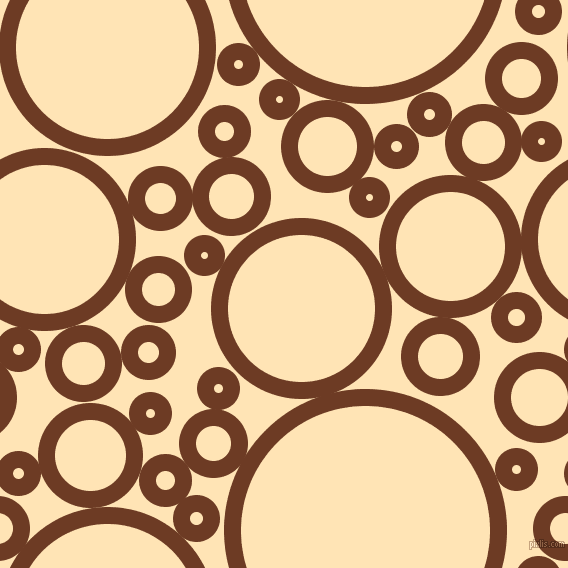 bubbles, circles, sponge, big, medium, small, 17 pixel line width, New Amber and Moccasin circles bubbles sponge soap seamless tileable