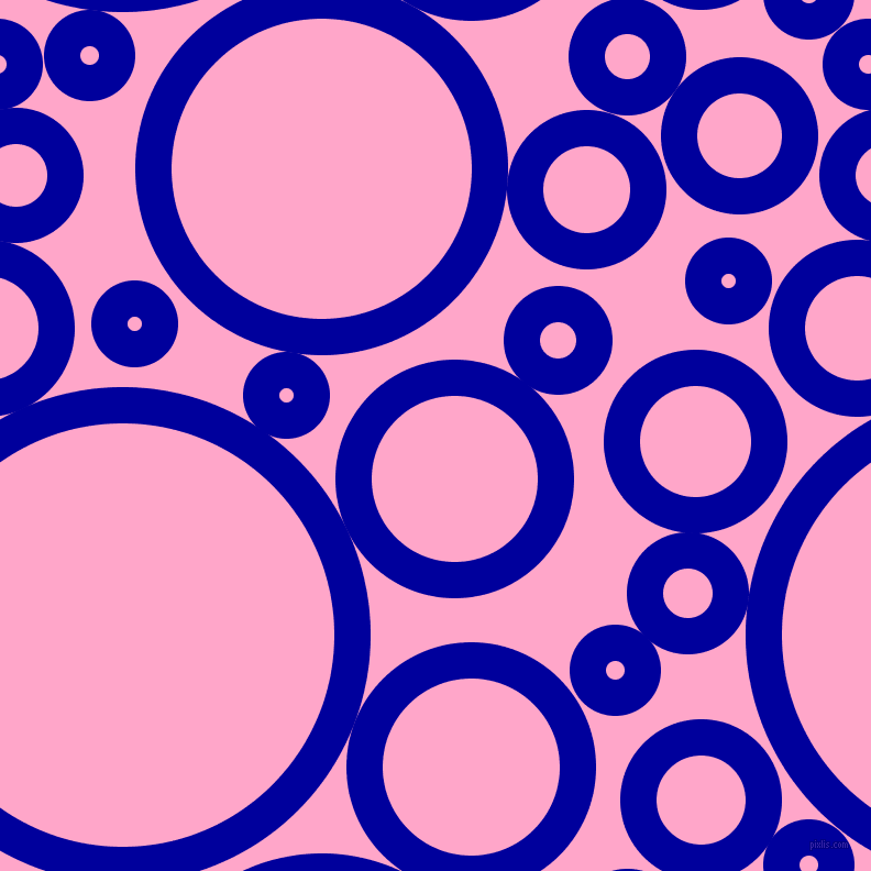 bubbles, circles, sponge, big, medium, small, 33 pixel line width, New Midnight Blue and Carnation Pink circles bubbles sponge soap seamless tileable