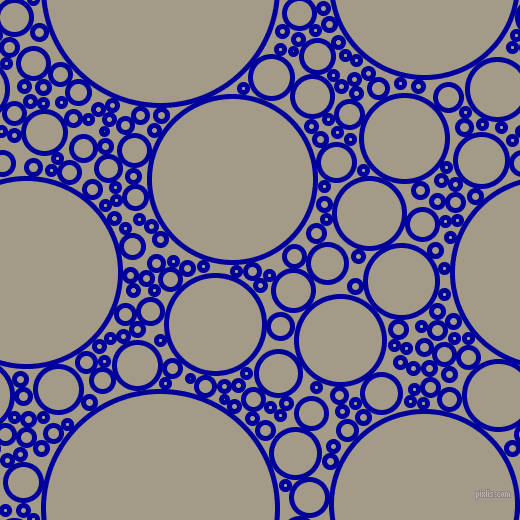 bubbles, circles, sponge, big, medium, small, 5 pixel line width, New Midnight Blue and Napa circles bubbles sponge soap seamless tileable