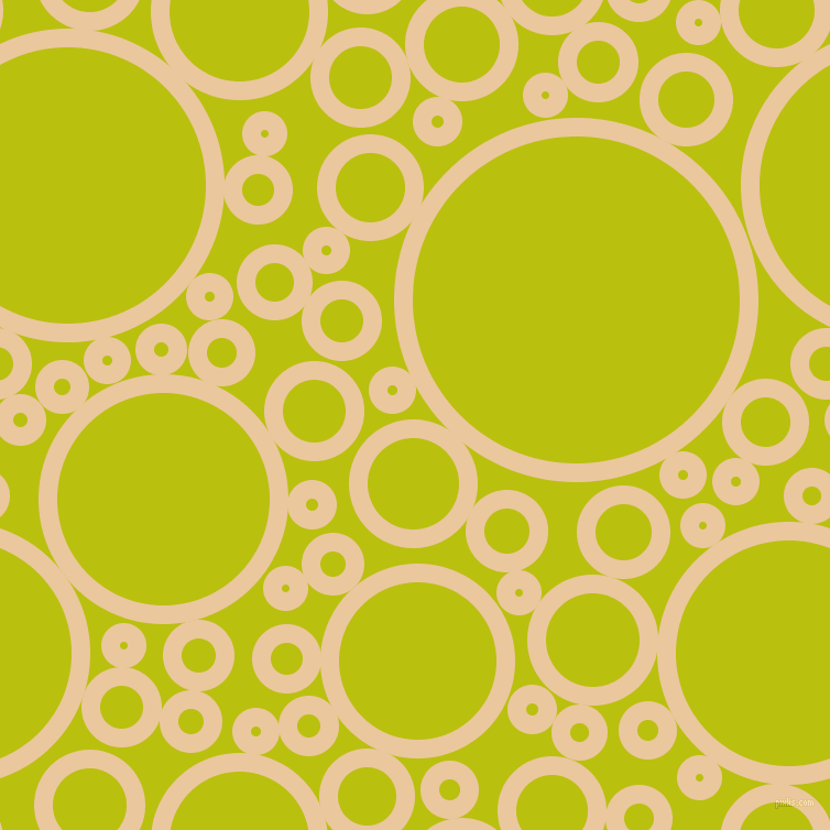 bubbles, circles, sponge, big, medium, small, 17 pixel line width, New Tan and La Rioja circles bubbles sponge soap seamless tileable