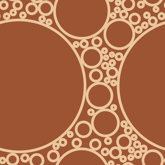 bubbles, circles, sponge, big, medium, small, 9 pixel line width, New Tan and Piper circles bubbles sponge soap seamless tileable