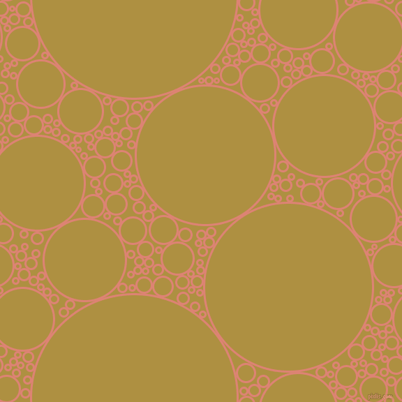 bubbles, circles, sponge, big, medium, small, 3 pixel line width, New York Pink and Turmeric circles bubbles sponge soap seamless tileable